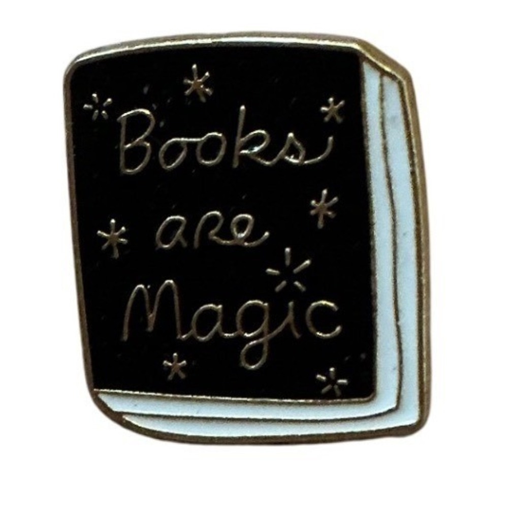 Enamel Pin Books‎ Are Magic Bookworm Reader Gift